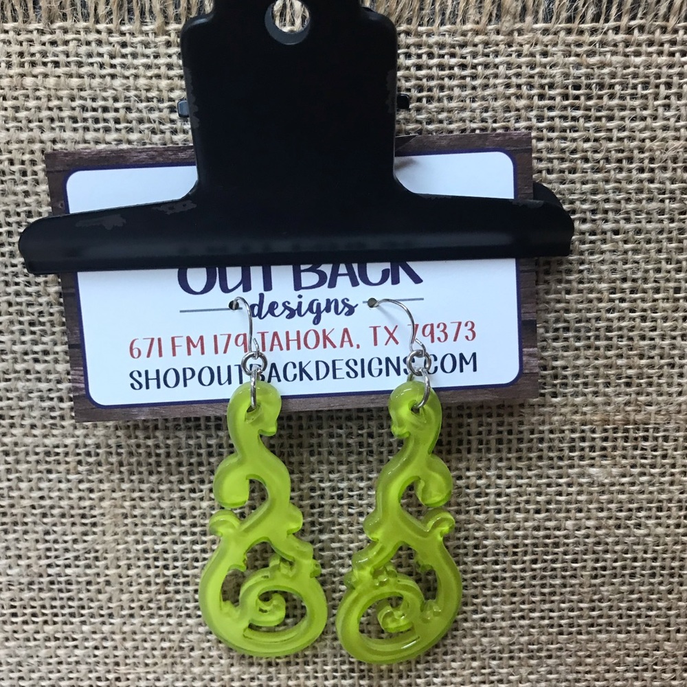 Long, Skinny Acrylic Hypoallergenic Earrings